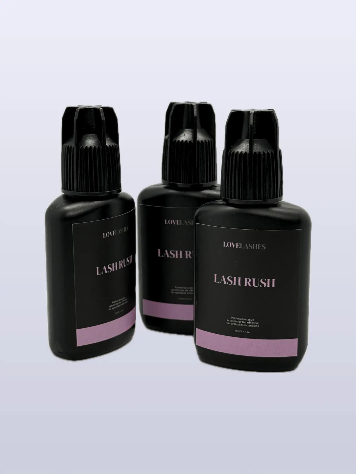 LASH RUSH glue accelerator liquid for accelerating adhesive for eyelash extensions